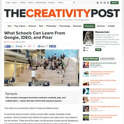 What Schools Can Learn From Google, IDEO, and Pixar