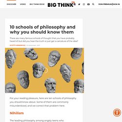 10 schools of philosophy and why you should know them