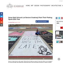 Some High Schools Let Seniors Creatively Paint Their Parking Spots Each Year