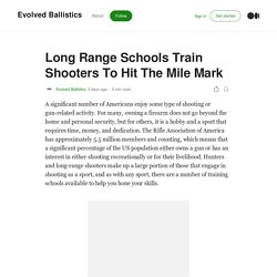 Long Range Schools Train Shooters To Hit The Mile Mark