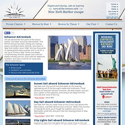 Sailing on Schooner Adirondack; New York City Sails and Private Charters on the Hudson River (Manhattan, NY)