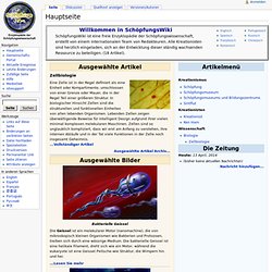 Hauptseite – SchöpfungsWiki, der Enzyklopädie der Schöpfungswissenschaft