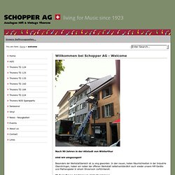 AG - Willkommen bei Schopper AG - Welcome