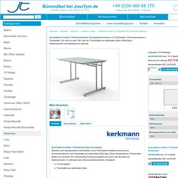 Schreibtisch Artline C-Fuß-Gestell Glas-Tischplatte Kerkmann