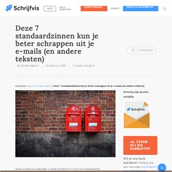 E-mail schrijven? Deze 7 standaardzinnen kun je beter schrappen