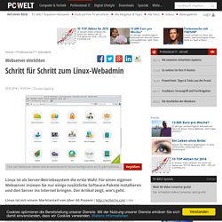 Schritt für Schritt zum Linux-Webadmin