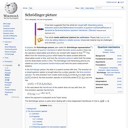 Schrödinger picture