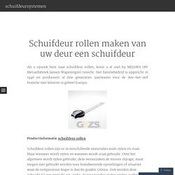 schuifdeur rollen