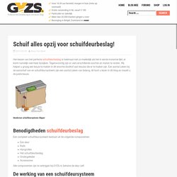 schuifdeur beslag