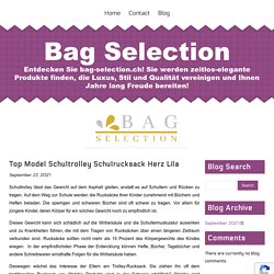 Top Model Schultrolley Schulrucksack Herz Lila