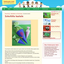 Schultüte basteln - Kinderspiele-Welt.de