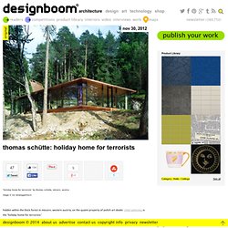 thomas schütte: holiday home for terrorists