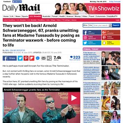 Arnold Schwarzenegger pranks fans at Madame Tussauds by posing as Terminator waxwork