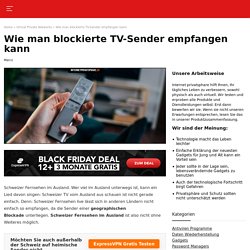 Schweizer fernsehen im Ausland