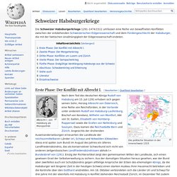 Schweizer Habsburgerkriege