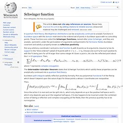 Schwinger function
