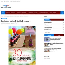 Best Science Analysis Project for Preschoolers