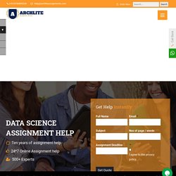Data Science Assignment Help - Online Writing Services in UK