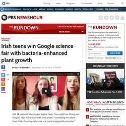 Irish teens win Google science fair with bacteria-enhanced plant growth