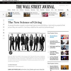 The New Science of Giving