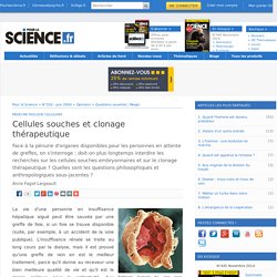 Article - Cellules souches et clonage thérapeutique