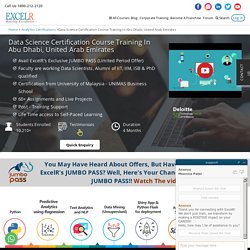 Data Science Certification Course Training In Abu Dhabi, UAE