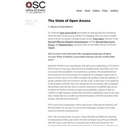 Open Science Collaboration Blog · The State of Open Access