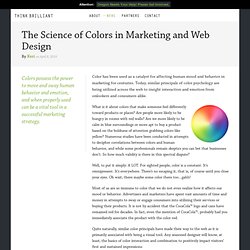 The Science of Colors in Marketing and Web Design