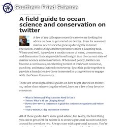 A field guide to ocean science and conservation on twitter
