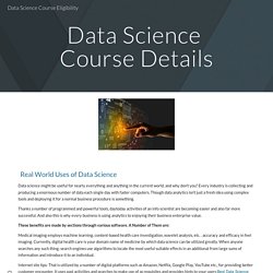 Data Science Course Eligibility