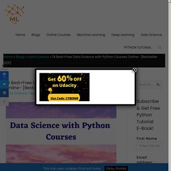 14 Best+Free Data Science with Python Courses Online- [Bestseller 2021]