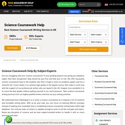 Science Coursework Help: Science Coursework Writing Services Online in UK