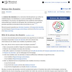 Science des données