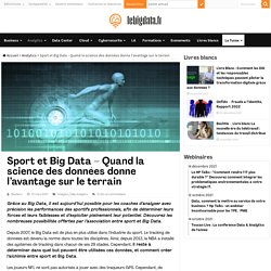 Sport et Big Data - Quand la science des données donne l'avantage sur le terrain