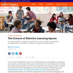 The Science of Effective Learning Spaces