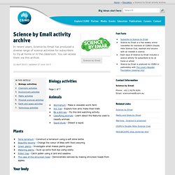 Science by Email activity archive (Educational Service)