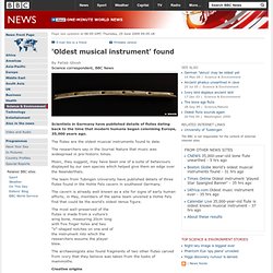 'Oldest musical instrument' found