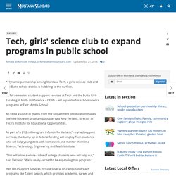 Tech, girls' science club to expand programs in public school