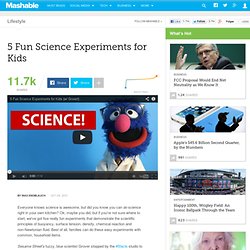 5 Fun Science Experiments for Kids