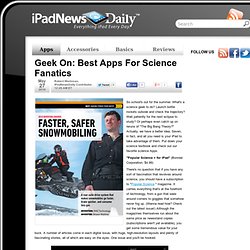Geek On: Best Apps For Science Fanatics