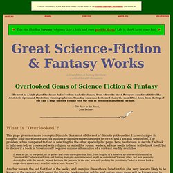 Great Science-Fiction & Fantasy Works: Overlooked Gems