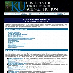 Web Links and Other Science Fiction Resources