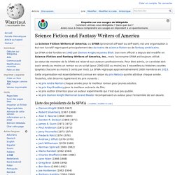 Science Fiction and Fantasy Writers of America