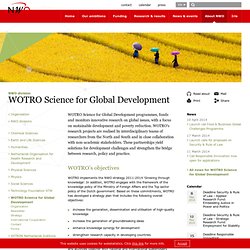 WOTRO Science for Global Development