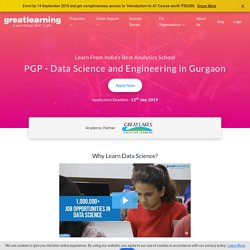 Data Scientist Course in Gurgaon - Great Learning