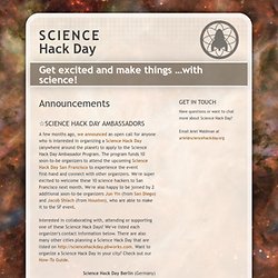 Science Hack Day — News