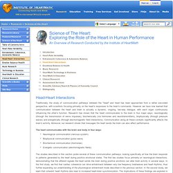 Science of the Heart - Head-Heart Interactions