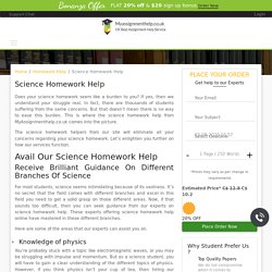 Science Homework Writing Service UK @20% Off