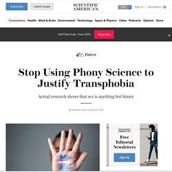 Stop Using Phony Science to Justify Transphobia