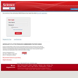 Science Magazine: Sign In